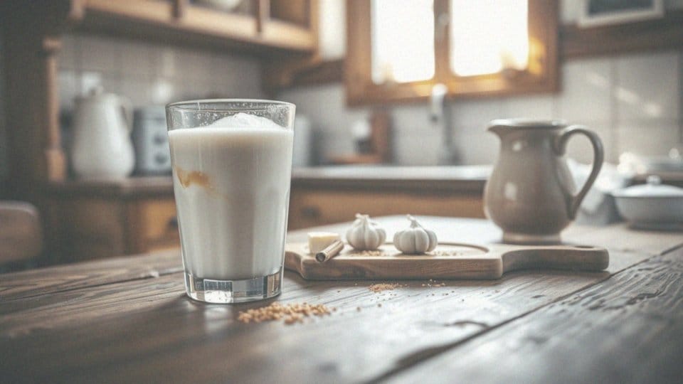 Jakie dodatki mogą wzbogacić mleko z miodem, np. masło i czosnek?